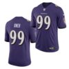 Men’s Baltimore Ravens #99 Odafe Oweh Purple 2021 Limited Football Jersey