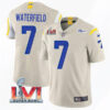 Men’s Los Angeles Rams #7 Bob Waterfield 2022 Bone Super Bowl LVI Vapor Limited Stitched Jersey