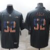 Men’s Los Angeles Chargers #52 Khalil Mack Grey Salute To Service USA Flag Stitched Jersey