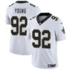 Men’s New Orleans Saints #92 Chase Young White Vapor Limited Football Stitched Jersey