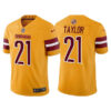 Men’s Washington Commanders #21 Sean Taylor Gold Vapor Untouchable Stitched Football Jersey