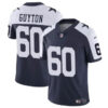 Men’s Dallas Cowboys #60 Tyler Guyton Navy White 2024 Draft Vapor Untouchable Thanksgiving Limited Football Stitched Jersey