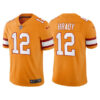 Men’s Tampa Bay Buccaneers #12 Tom Brady Orange Vapor Untouchable Limited Stitched Jersey