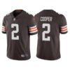 Men’s Cleveland Browns #2 Amari Cooper Brown Vapor Untouchable Limited Stitched Jersey