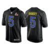 Men’s Los Angeles Rams #5 Jalen Ramsey 2022 Black Super Bowl LVI Game Stitched Jersey
