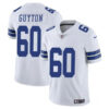 Men’s Dallas Cowboys #60 Tyler Guyton White 2024 Draft Vapor Untouchable Limited Football Stitched Jersey