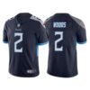Men’s Tennessee Titans #2 Robert Woods Navy Vapor Untouchable Stitched Jersey