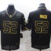 Men’s Los Angeles Chargers #52 Khalil Mack Black Gold Salute To Service Limited Stitched Jersey