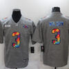 Men’s Denver Broncos #3 Russell Wilson 2020 Grey Crucial Catch Limited Stitched NFL Jersey