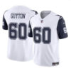 Men’s Dallas Cowboys #60 Tyler Guyton White 2024 Draft F.U.S.E Color Rush Limited Football Stitched Jersey