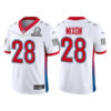 Men’s Cincinnati Bengals #28 Joe Mixon 2022 White AFC Pro Bowl Stitched Jersey