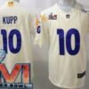 Men’s Los Angeles Rams #10 Cooper Kupp Limited Bone 2022 Super Bowl LVI Bound Vapor Jersey