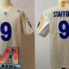 Men’s Los Angeles Rams #9 Matthew Stafford Limited Bone 2022 Super Bowl LVI Bound Vapor Jersey