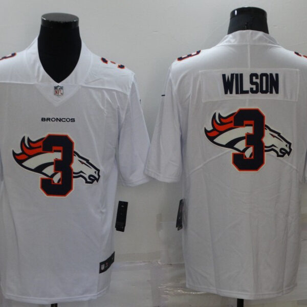 Men’s Denver Broncos #3 Russell Wilson White 2020 Shadow Logo Vapor Untouchable Stitched NFL Nike Limited Jersey