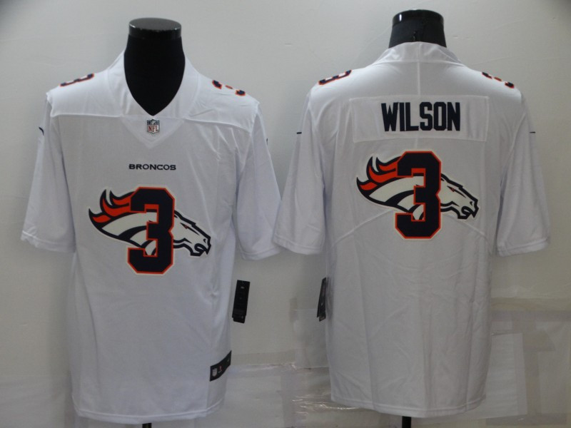 Men’s Denver Broncos #3 Russell Wilson White 2020 Shadow Logo Vapor Untouchable Stitched NFL Nike Limited Jersey