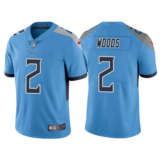 Men’s Tennessee Titans #2 Robert Woods Blue Vapor Untouchable Stitched Jersey