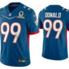 Men’s Los Angeles Rams #99 Aaron Donald Blue 2022 Pro Bowl Vapor Untouchable Stitched Limited Jersey