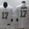 Men’s Las Vegas Raiders #17 Davante Adams White Color Rush Limited Stitched Jersey