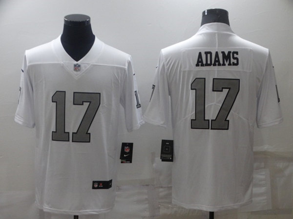 Men’s Las Vegas Raiders #17 Davante Adams White Color Rush Limited Stitched Jersey