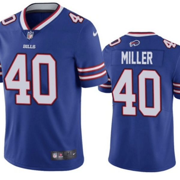 Men’s Buffalo Bills #40 Von Miller Royal Vapor Untouchable Limited Stitched Jersey