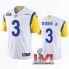Men’s Los Angeles Rams #3 Odell Beckham Jr. 2022 White Super Bowl LVI Vapor Limited Stitched Jersey