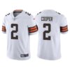 Men’s Cleveland Browns #2 Amari Cooper White Vapor Untouchable Limited Stitched Jersey