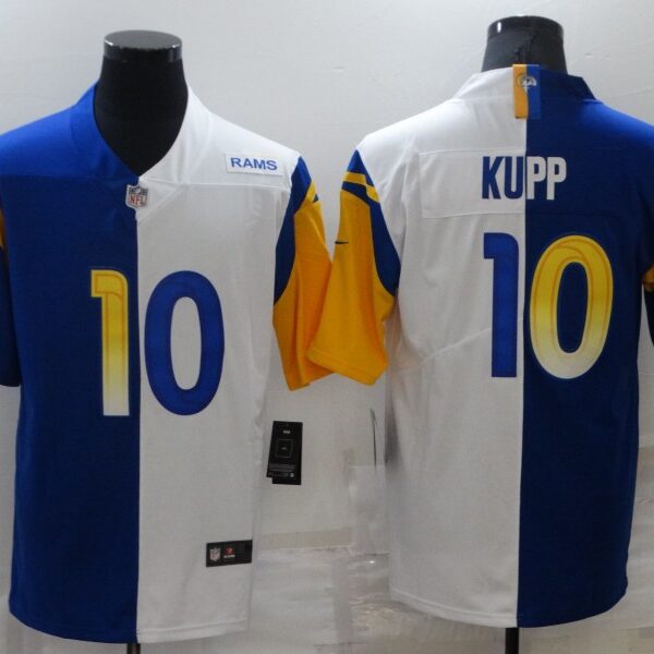 Men’s Los Angeles Rams #10 Cooper Kupp Blue White Two Tone 2021 Vapor Untouchable Stitched Nike Limited Jersey