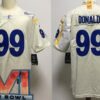 Men’s Los Angeles Rams #99 Aaron Donald Limited Bone 2022 Super Bowl LVI Bound Vapor Jersey