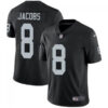 Men’s Las Vegas Raiders #8 Josh Jacobs Black Vapor Limited Stitched Jersey