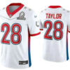 Men’s Indianapolis Colts #28 Jonathan Taylor White 2022 Pro Bowl Vapor Untouchable Stitched Limited Jersey