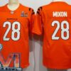 Men’s Cincinnati Bengals #28 Joe Mixon Limited Orange 2022 Super Bowl LVI Bound Vapor Jersey