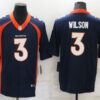 Men’s Denver Broncos #3 Russell Wilson Navy Vapor Untouchable Limited Stitched Jersey