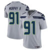 Men’s Seattle Seahawks #91 Byron Murphy II Gray 2024 Draft Vapor Limited Football Stitched Jersey