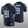 Men’s Tennessee Titans #81 Racey McMath Navy Vapor Limited Nike Jersey