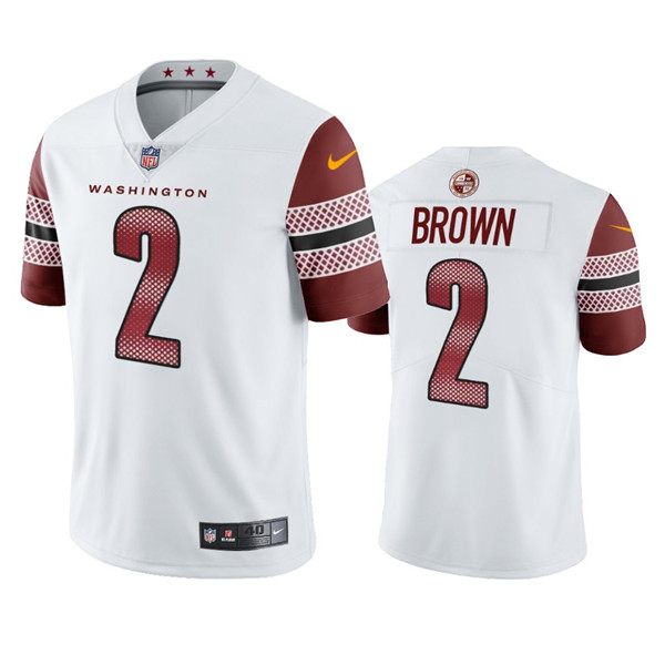 Men’s Washington Commanders #2 Dyami Brown White Vapor Untouchable Stitched Football Jersey