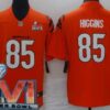 Men’s Cincinnati Bengals #85 Tee Higgins Limited Orange 2022 Super Bowl LVI Bound Vapor Jersey