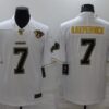 Men’s San Francisco 49ers #7 Colin Kaepernick White 75th Patch Golden Edition Stitched NFL Nike Limited Jersey