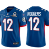 Men’s Green Bay Packers #12 Aaron Rodgers Blue 2022 Pro Bowl Vapor Untouchable Stitched Limited Jersey