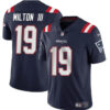 Men’s New England Patriots #19 Joe Milton III Navy 2024 Vapor Limited Football Stitched Jersey