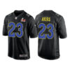 Men’s Los Angeles Rams #23 Cam Akers 2022 Black Super Bowl LVI Game Stitched Jersey