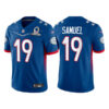 Men’s San Francisco 49ers #19 Deebo Samuel 2022 Royal NFC Pro Bowl Stitched Jersey