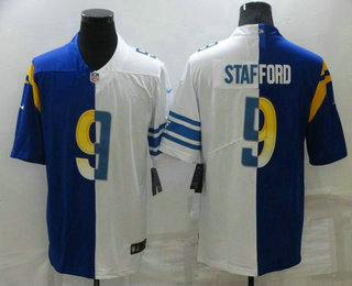 Men’s Los Angeles Rams #9 Matthew Stafford Blue White Two Tone 2021 Vapor Untouchable Stitched Nike Limited Jersey