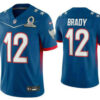 Men’s Tampa Bay Buccaneers #12 Tom Brady Blue 2022 Pro Bowl Vapor Untouchable Stitched Limited Jersey