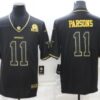 Men’s Dallas Cowboys #11 Micah Parsons Black Golden Edition Limited Stitched Jersey