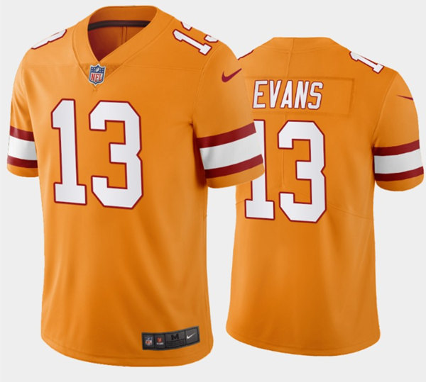 Men’s Tampa Bay Buccaneers #13 Mike Evans Orange Vapor Untouchable Limited Stitched Jersey