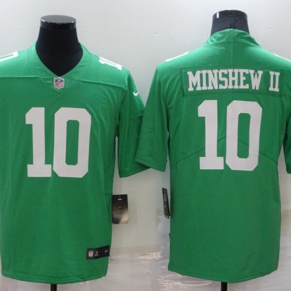 Men’s Philadelphia Eagles #10 Gardner Minshew II Light Green 2021 Vapor Untouchable Stitched NFL Nike Limited Jersey