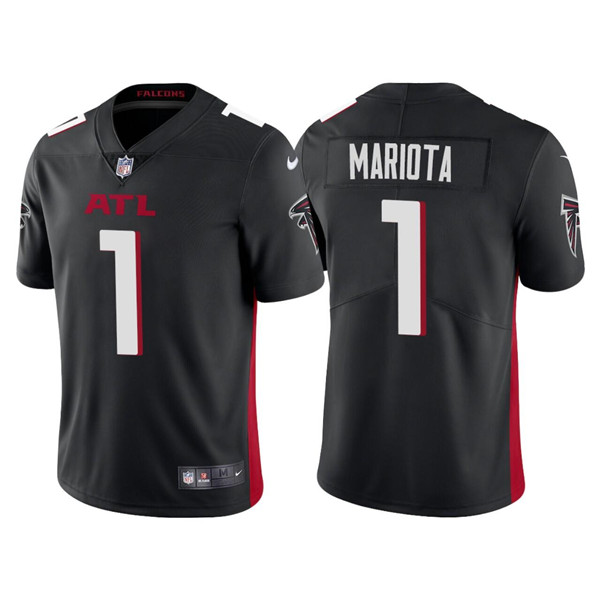 Men’s Atlanta Falcons #1 Marcus Mariota Black Vapor Untouchable Limited Stitched Jersey