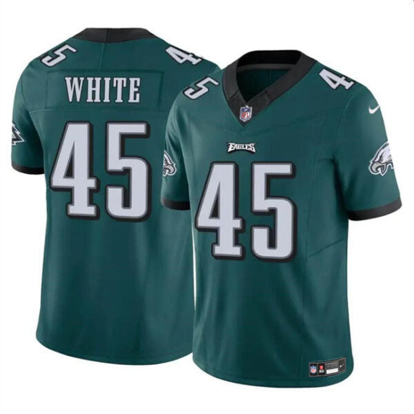 Men’s Philadelphia Eagles #45 Devin White Green 2023 F.U.S.E Vapor Untouchable Limited Football Stitched Jersey