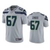 Men’s Seattle Seahawks #67 Charles Cross Gray Vapor Untouchable Limited Stitched Jersey