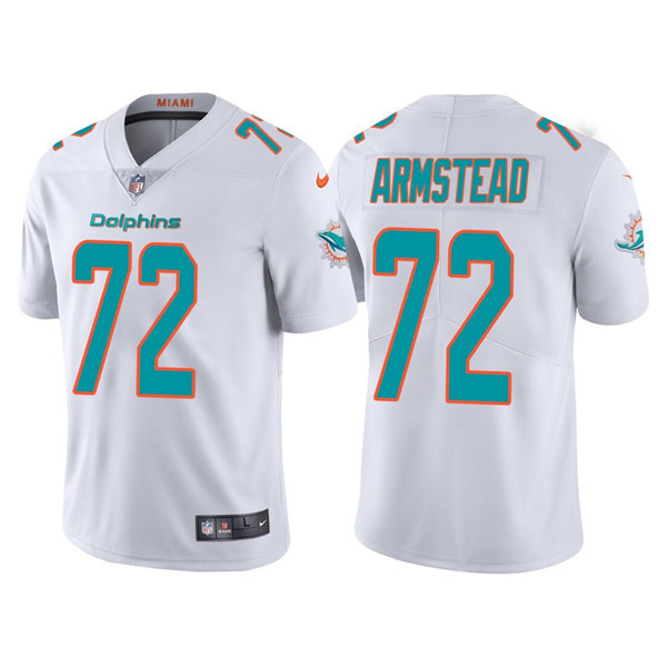 Men’s Miami Dolphins #72 Terron Armstead White Vapor Untouchable Limited Stitched Football Jersey